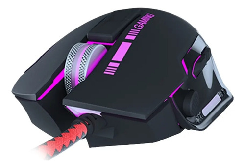 Mouse Gamer Combative Xtech 3d Cableado Xtm-720 Color Negro