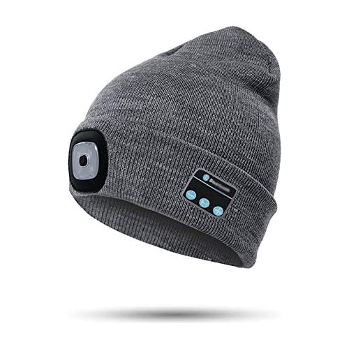 Gorro Unisex Con Bluetooth Talla Única Gris