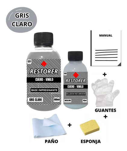 Kit Restaurador Tapizados Tableros Cuero/eco Cuero