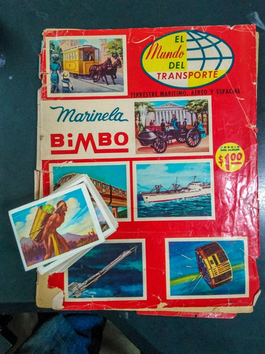 4 Estampas Album 60s, El Mundo Del Transporte Bimbo Marinela