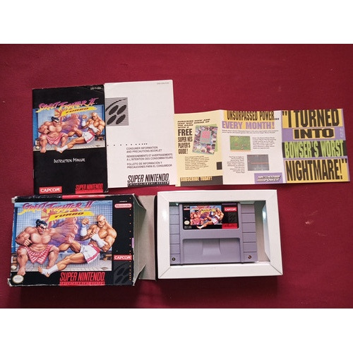Street Fighter 2 Turbo Con Caja Y Manual En Buen Estado 