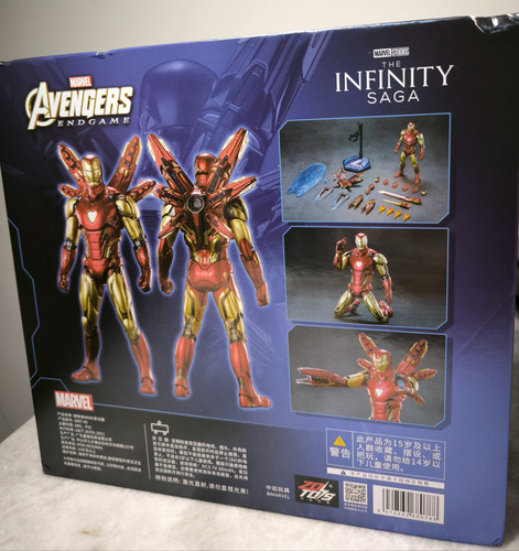 Iron Man Zd Toys Mark 85 Led Completo Avangers End Game