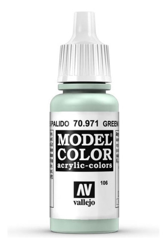 Acrilico Vallejo Model Color 70971 Verde Gris Palido