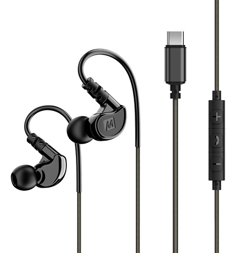 Auriculares Con Cable Usb-c M6 Sport De Meet Audio Con Cable