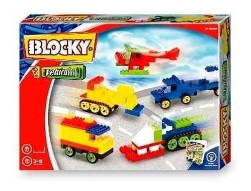 Blocky Set De Vehículos 140 Piezas Para Armar
