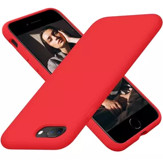 Funda iPhone 7 Plus/ iPhone 8 Plus De Silicona - Rojo