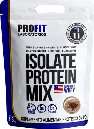 Whey Isolate Protein Mix Refil 1,8kg Profit - Mp Importada