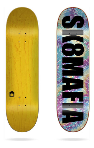 Tabla De Skate Og Logo Tie Dye 8.0  Sk8mafia Deck