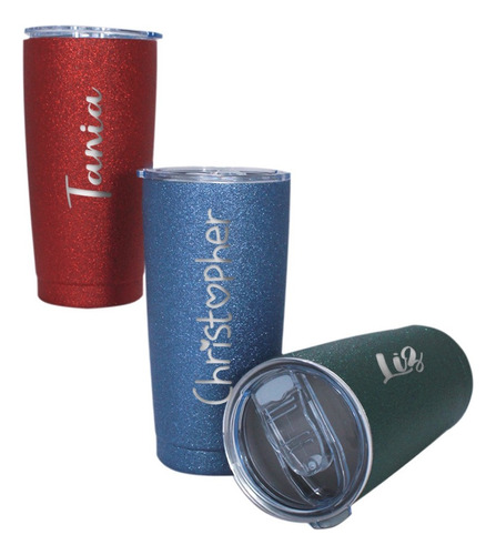 Termo Vaso Térmico Acero Inoxidable Personalizado Laser 20oz