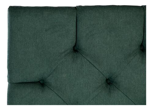 Cabecera Individual Dicasa Capri Verde Outlet Color Verde Oscuro