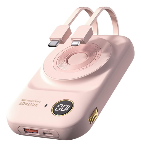 Cargador Portatil Peakode 10000 Mah/rosa Claro