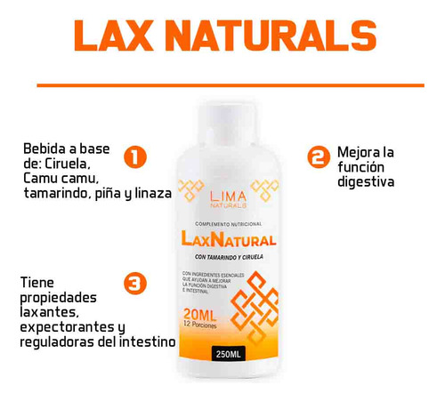 Lax Natural 250ml Lima Naturals