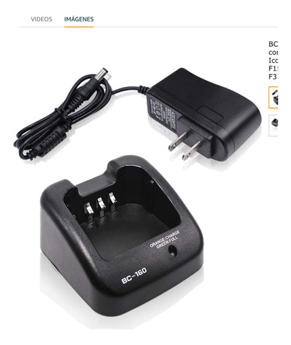 Cargador P/handy Icom Bc160 Ic-a14 Digital Moron