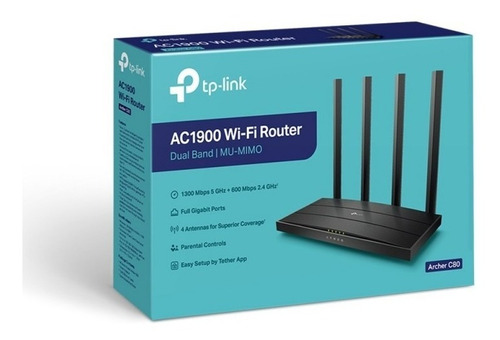 Router Tp-link Ac1900 Archer C80 1300mbps Doble Banda