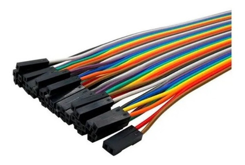 Imagem 2 de 2 de Cabos Jumper Premium Fêmea / Fêmea 30cm 40 Vias