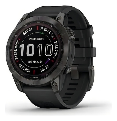 Relogio Garmin Fenix 7 Sapphire Solar De 47mm Titanio Preto Preto