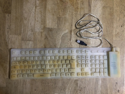 Teclado Flexible De Goma A Prueba De Agua Usb