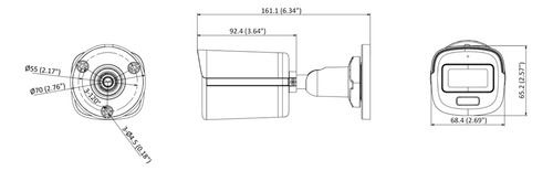 Camara Minibala Hikvision Smart Hybrid Light 3k Colorvu Ip67