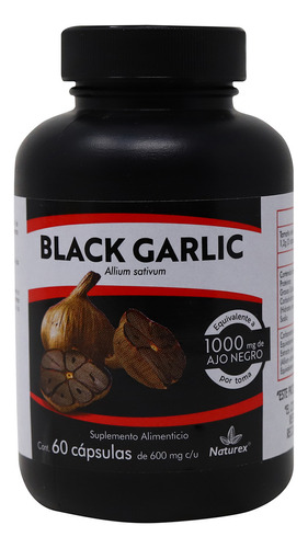 Ajo Negro/ Black Garlic Con 60 Cápsulas Naturex Sabor no