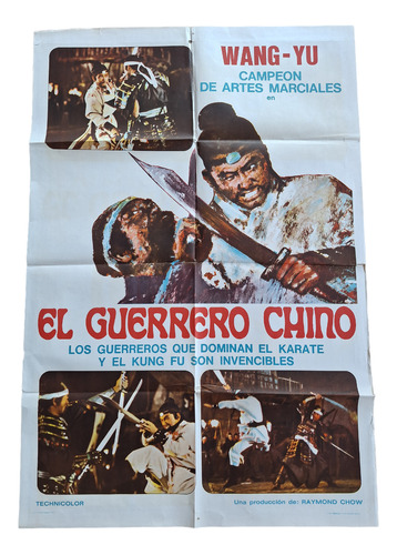 Poster Afiche Cine Artes Marciales El Guerrero Chino *