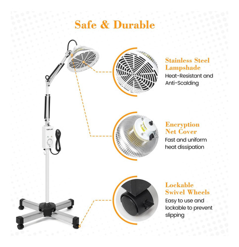 Lámpara De Calor Mineral Infrarrojo Tdp Far, Luz Infrarroja