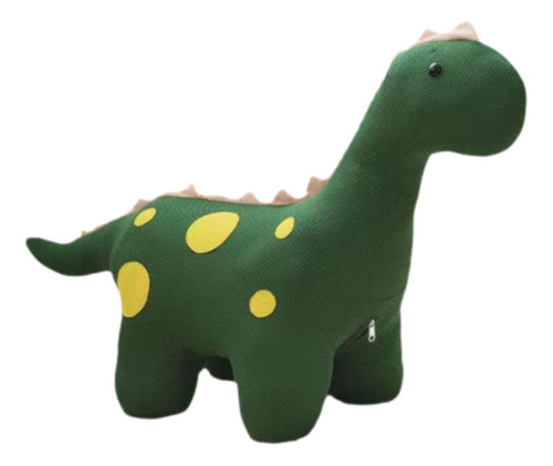 Taburete Otomano De Dibujos Animados Con Adorno Verde Oscuro