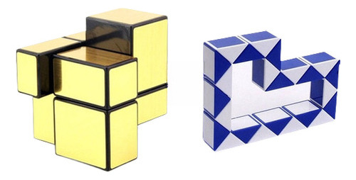 Liso Cubo De Rompecabezas De 2 X 2 Glod Espejo Rubik, 24 Par