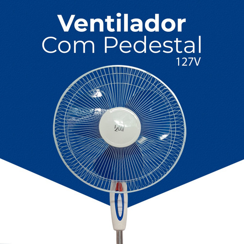 Imagem 6 de 7 de Ventilador Silencioso De Coluna 110v Grande 40cm Pedestal