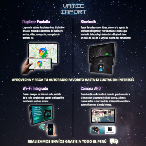 Autoradio Android Changan Minivan New Van 2010-2023 + Cámara