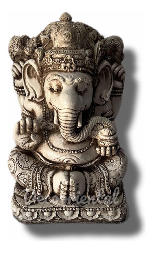 Ganesha Sentada Apto Exterior Resina 