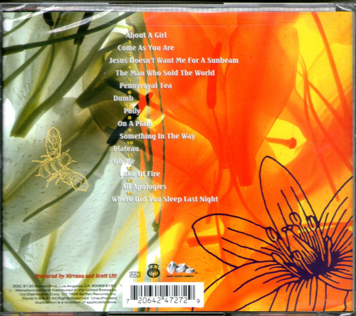 Nirvana Mtv Unplugged Cd - Alice In Chains Smashing Pumpkins