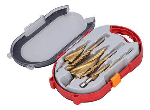 Step Drill Bits, 6 Unidades/conjunto, Broca Ranhurada Em Esp
