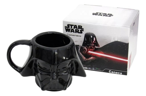 Caneca 3d Darth Vader - Porcelana 500ml - Star Wars Original