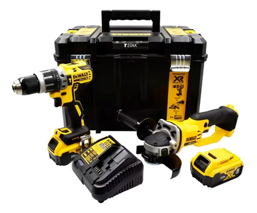 Kit D Rotomartillo 1/2 Y Esmeriladora 20v Dewalt Dck209p2t Negro -