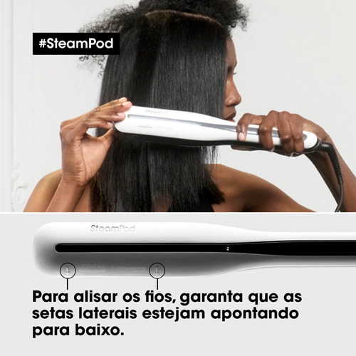 Prancha Modeladora A Vapor Steampod 3.0 L'oréal Professionne Cor Branco