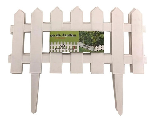 Kit 6 Cercas Plastica Decorativa Jardim Inglês 2,42m Apr