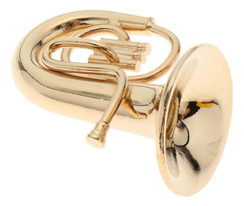 Miniatura De Metal Tuba Mini Modelo De Móveis De Boneca
