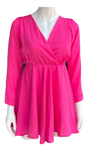 Jumper Tipo Vestido Color Fiusha