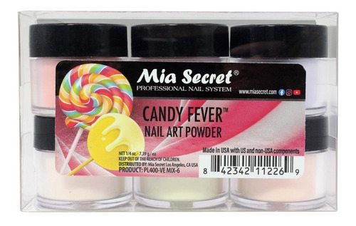 Acrílico Colección Candy Fever Mia Secret (06 Tonos)
