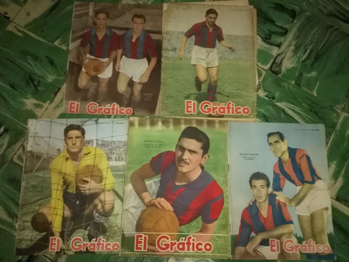 Lote 5 Revistas * El Grafico * San Lorenzo - Años 50