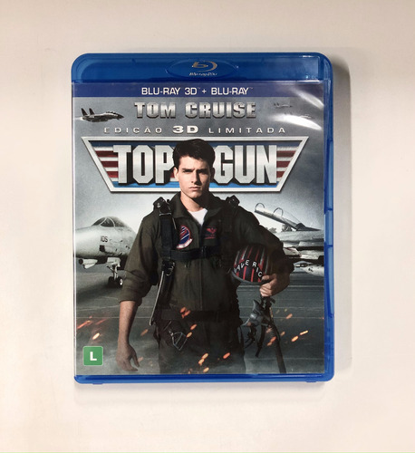 Top Gun - Blu-ray (3d + 2d) Original Com Luva (Usado)