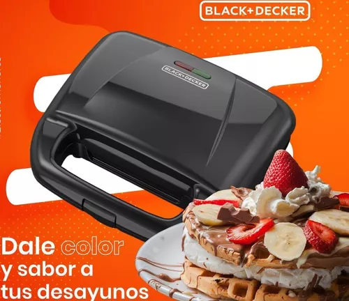 Waflera Black + Decker Antiadherente 2 Wafles Belgian Style