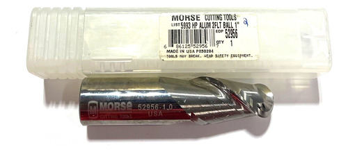 Morse 1  Carbide Ball Nose End Mill 2 Flute High Perform Ssf