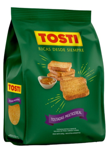 Tosti Tostadas Multicereal De 200g ,pack 10u