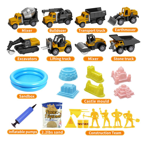 Kit De Arena Para Construcción Hongtuo Con Arena Mágica Y Ve