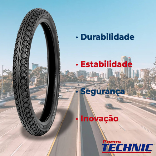 Pneu Dianteiro Biz 100/ 110/ 125 60-100-17 Tiger Technic