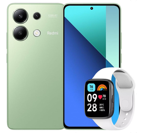 Xiaomi Redmi Note 13 256gb / 8gb Green + Watch 3 Active Wh