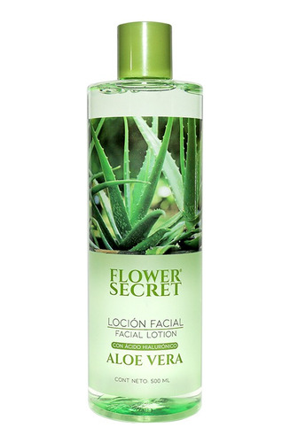 Loción Facial Áloe Vera Con Ácido Hialurónico Flower Secret