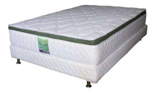 Colchon Con Box De Memory Foam Y Resortes Matrimonial Bamboo