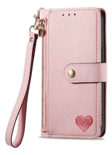 Funda Tipo Libro Con Cierre Tipo Cartera Y Ranura Para Tarje
